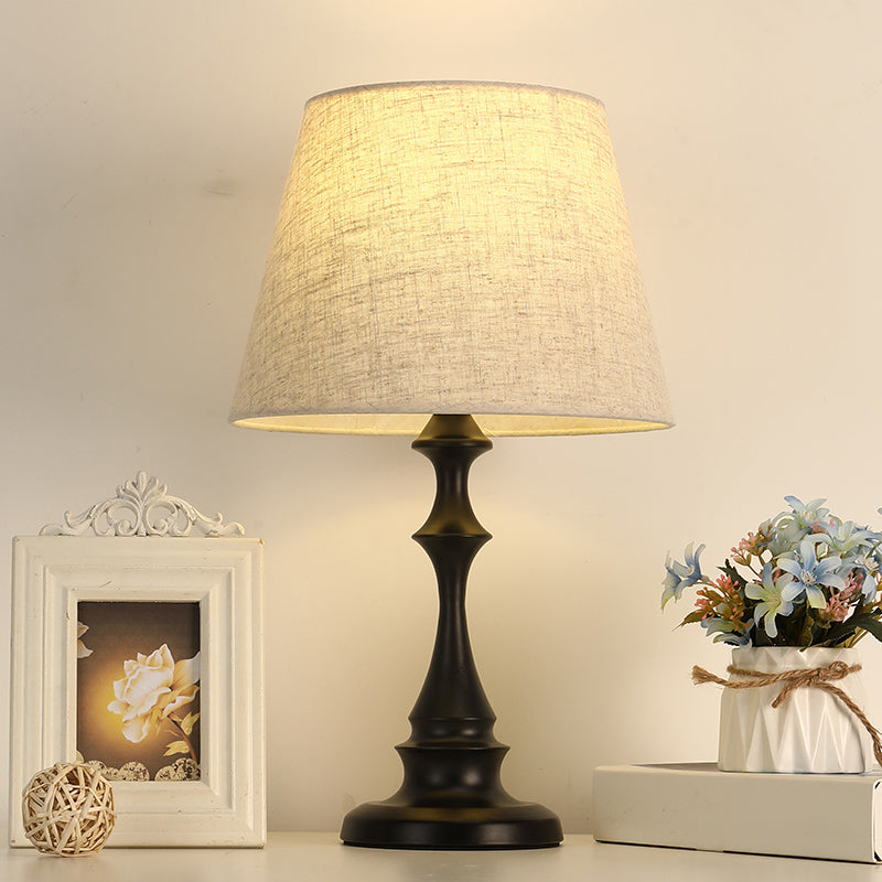 Minimalist Fabric Shade Table Lamp for Warm Ambient Lighting