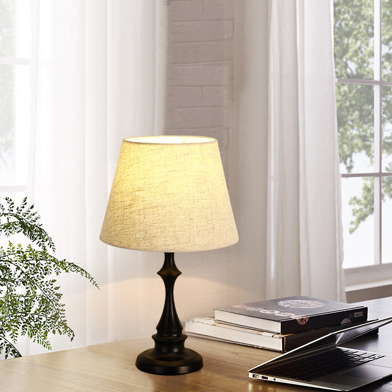 Minimalist Fabric Shade Table Lamp for Warm Ambient Lighting