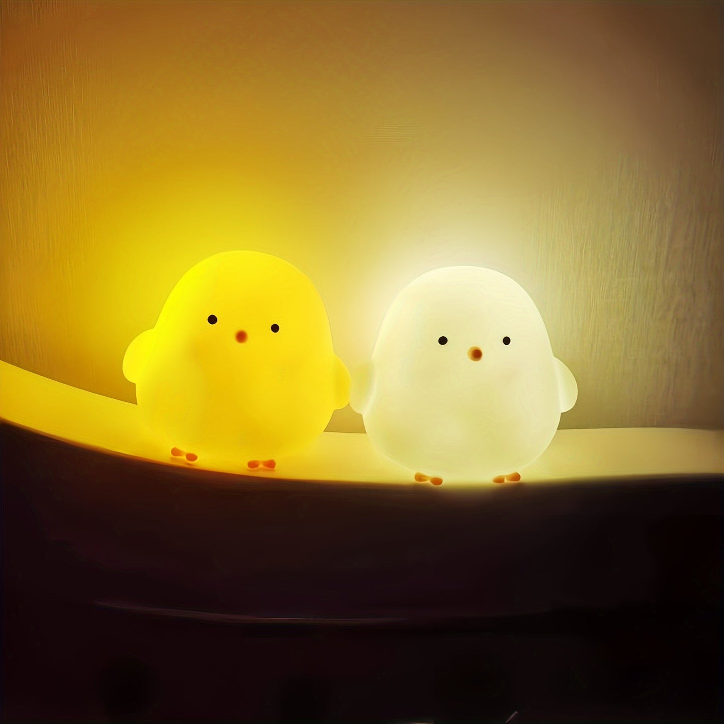 Cordless LED Chick Table Lamp with Rustic Design