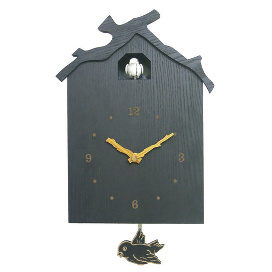 Cuckoo Pendulum Silent Wall Clock 12 Inch