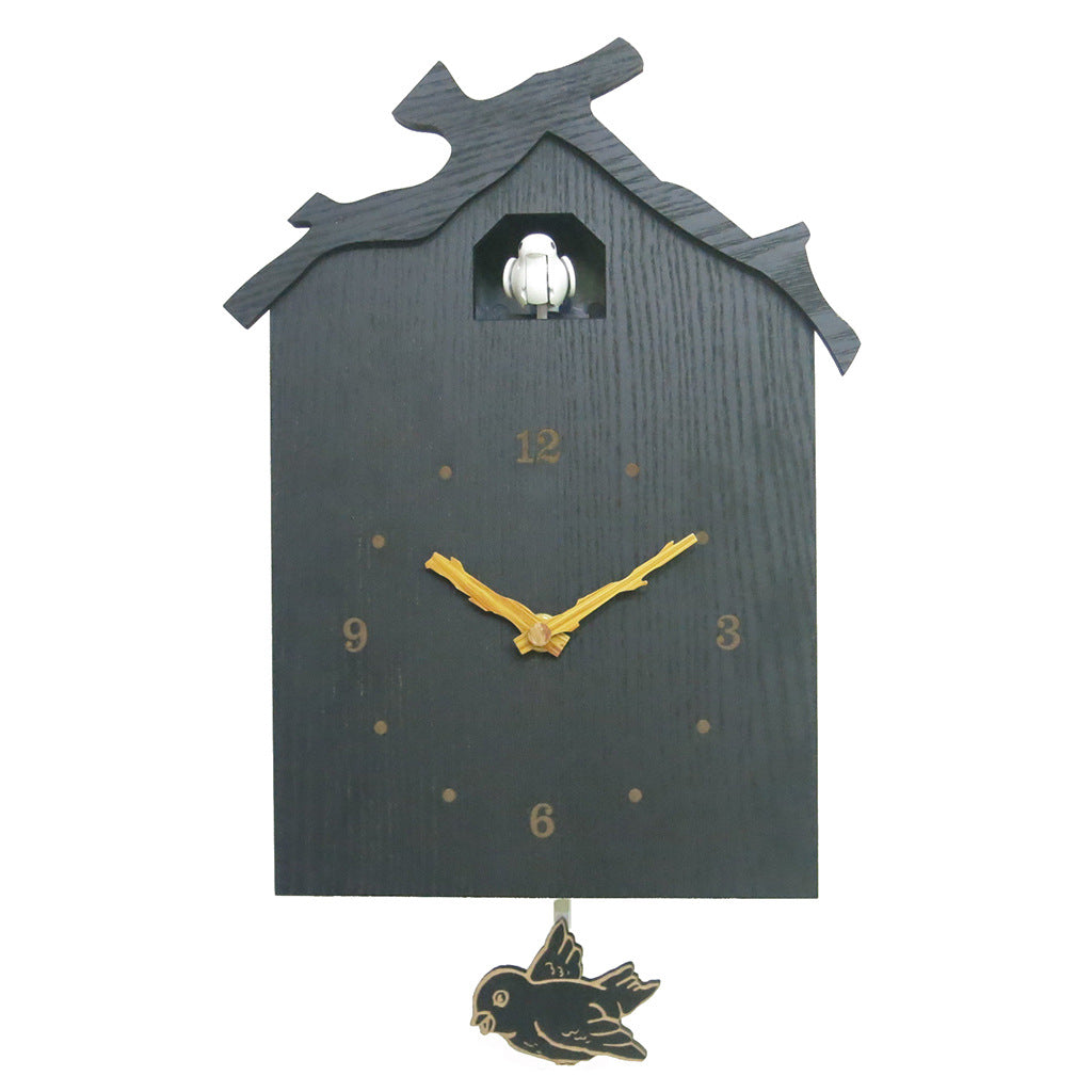 Cuckoo Pendulum Silent Wall Clock 12 Inch