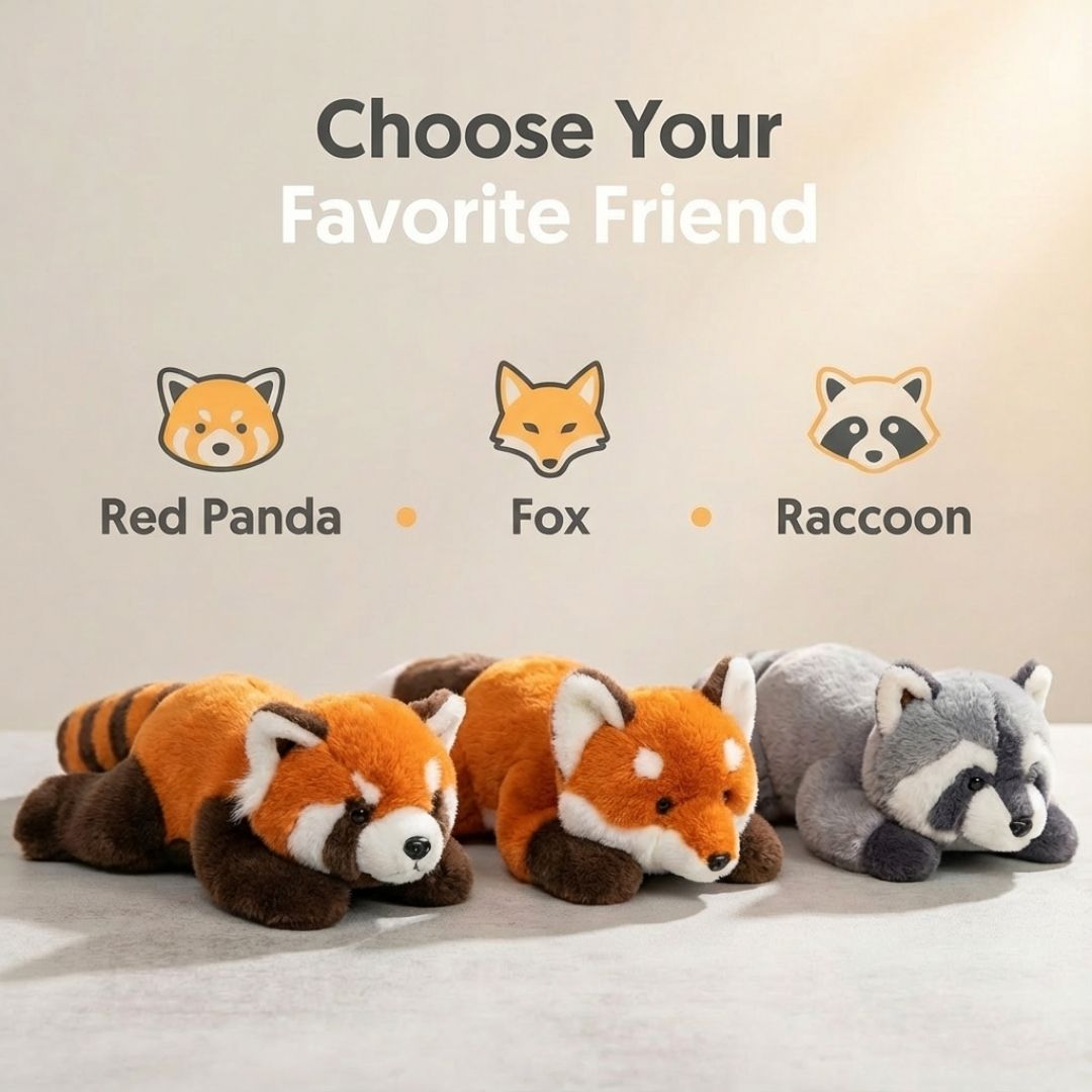 Long Plush Animal Cuddle Toy for Comfort and Relaxation