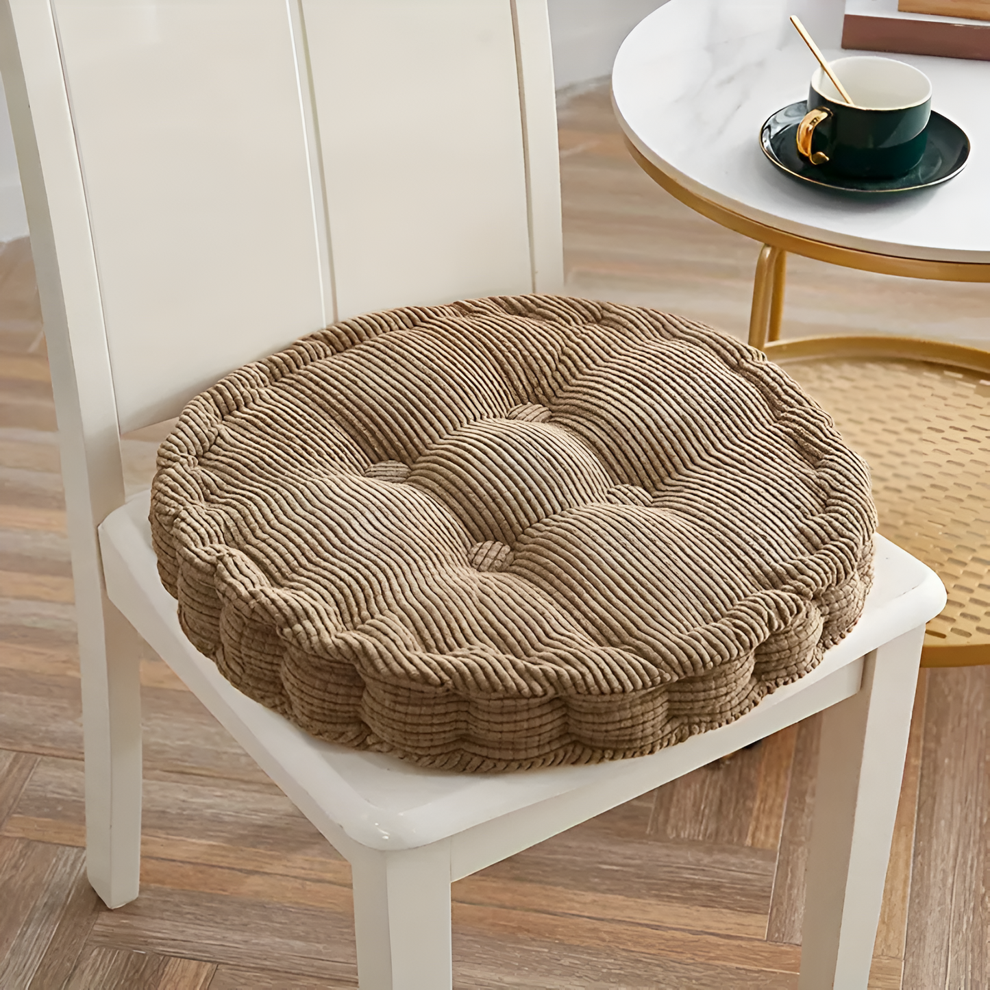 Stackable Soft Corduroy Chair Cushions