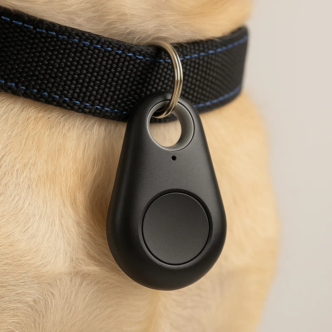Compact GPS Tracker Tag for Pets, Keys, and Bags with Live Location Tracking