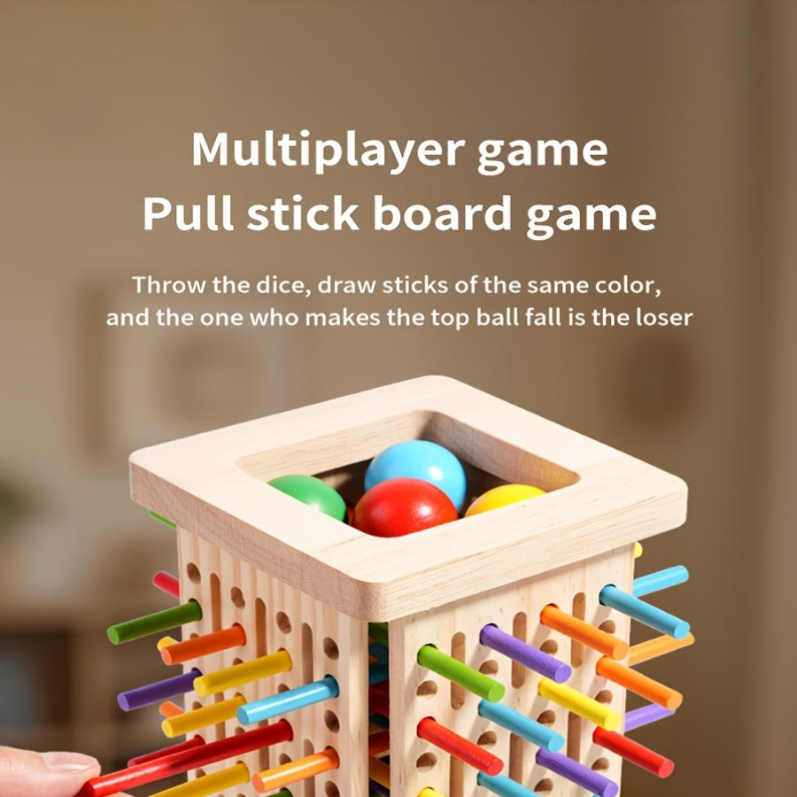 Wooden Stick Game for Kids - Creative Dexterity and Motor Skills Development