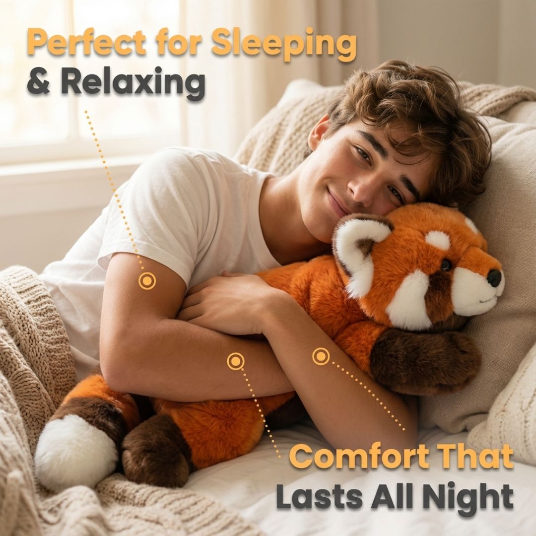 Long Plush Animal Cuddle Toy for Comfort and Relaxation