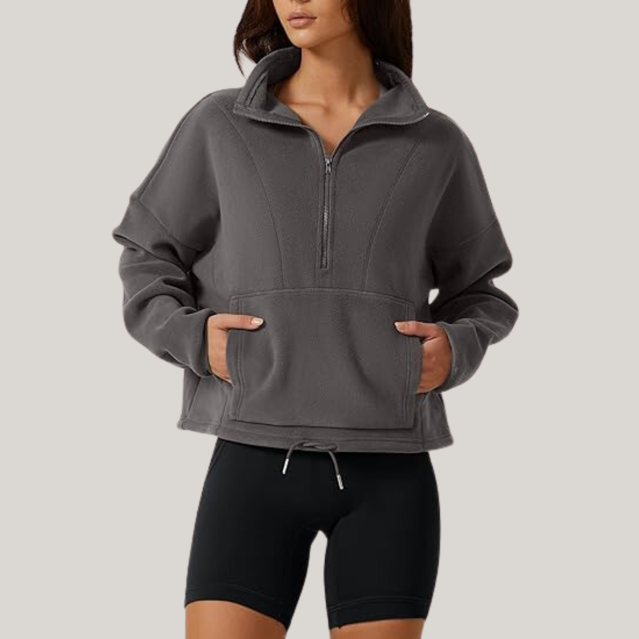 Rhea - Half-Zip Fleece Sweater