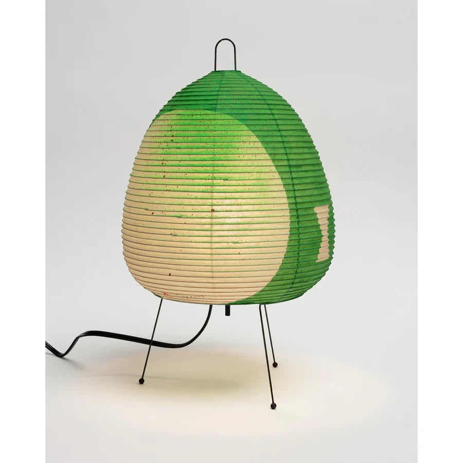 Japanese Rice Paper Table Lamp with Iron Base