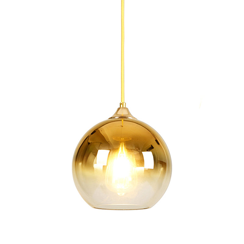 Spherical Pendant Light with Adjustable Height