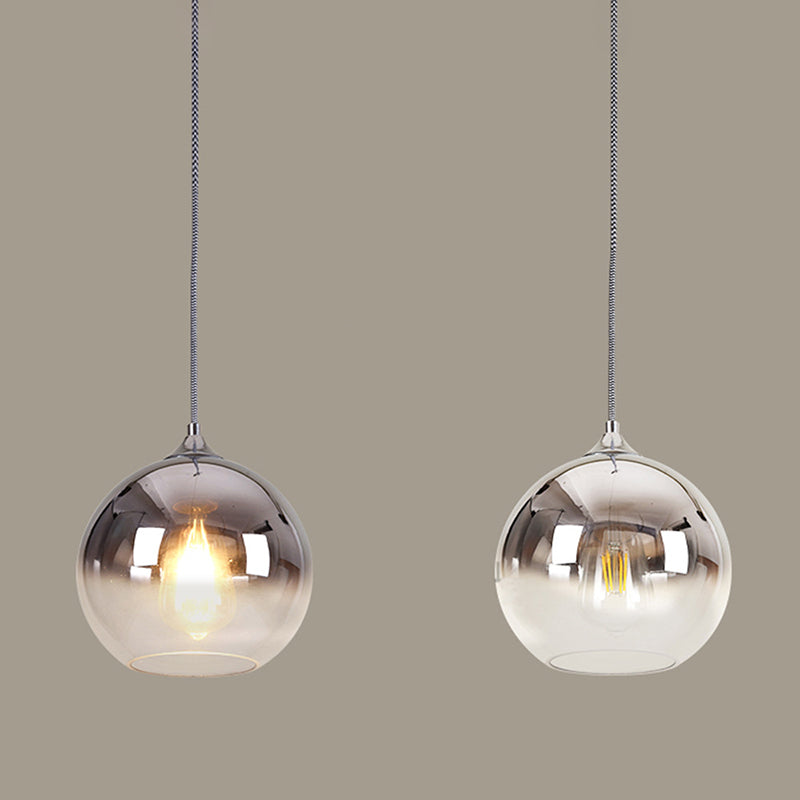 Spherical Pendant Light with Adjustable Height
