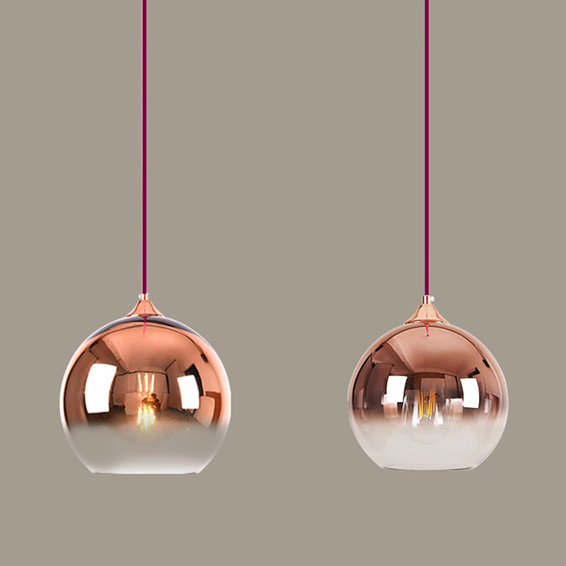 Spherical Pendant Light with Adjustable Height