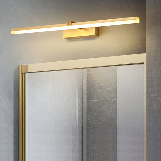Gold LED Bathroom Light Fixture Modern Design