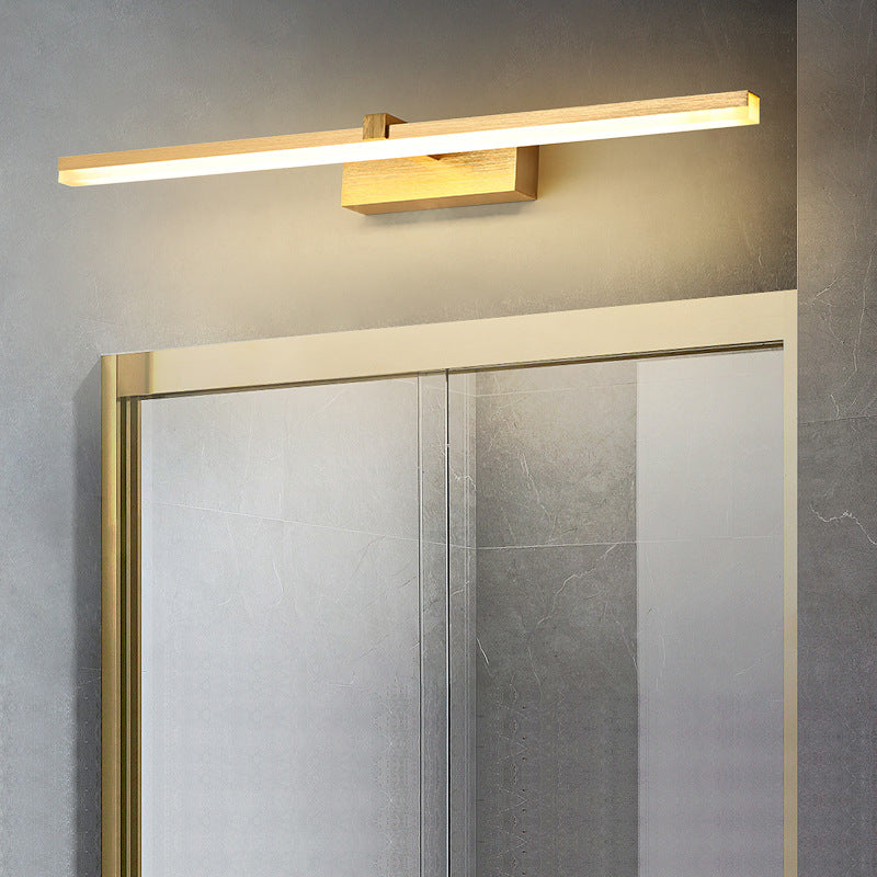 Gold LED Bathroom Light Fixture Modern Design