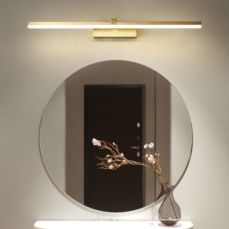 Gold LED Bathroom Light Fixture Modern Design