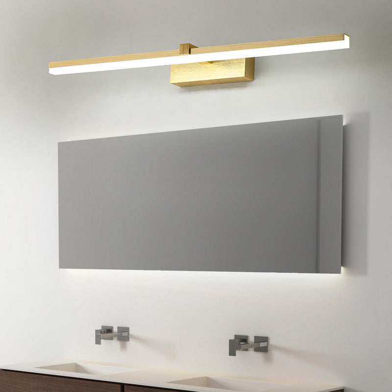 Gold LED Bathroom Light Fixture Modern Design
