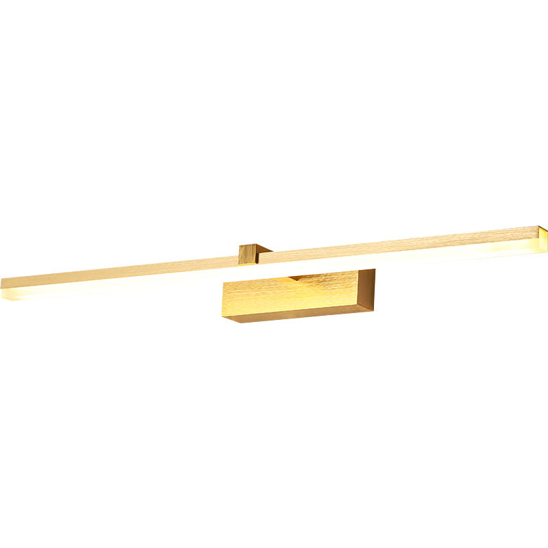 Gold LED Bathroom Light Fixture Modern Design