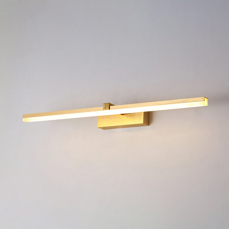 Gold LED Bathroom Light Fixture Modern Design