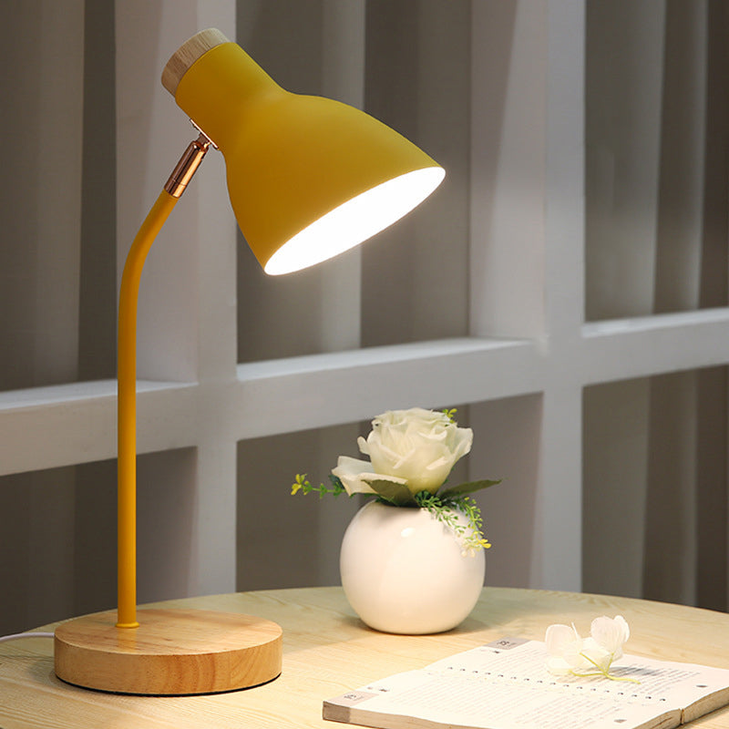 Swivel Table Lamp in Macaron Colors - Metal Shade for Kids' Room