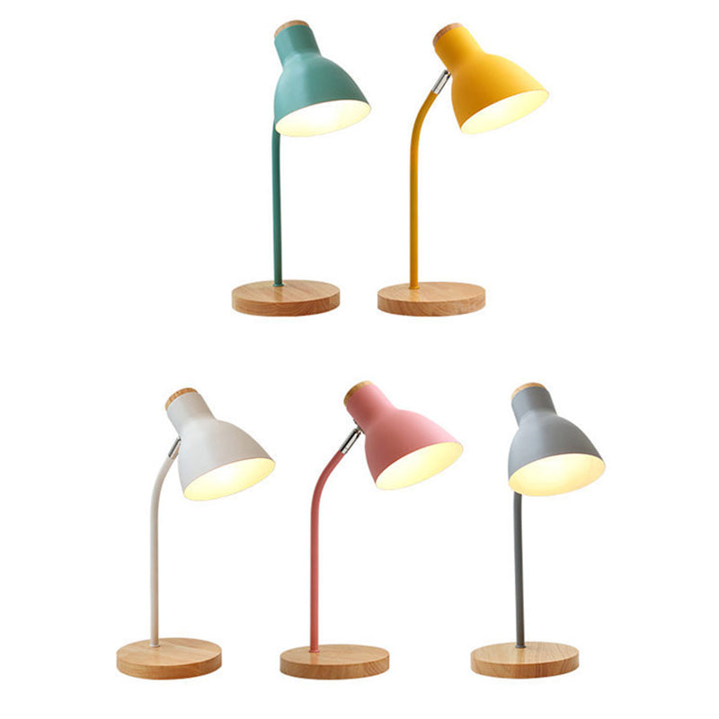 Swivel Table Lamp in Macaron Colors - Metal Shade for Kids' Room