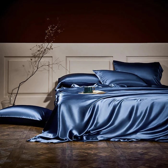 Pure Mulberry Silk Bedding Set - 25 Momme Luxury 4 Piece