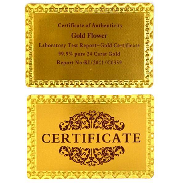 24K Gold-Plated Rose with Gift Box and Certificate of Authenticity