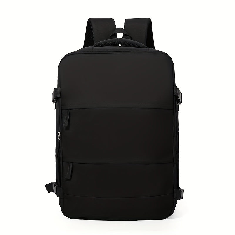 180° Opening Nylon Backpack with Separate Shoe Compartment