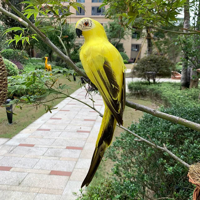 Vibrant Tropical Parrot Garden Decoration