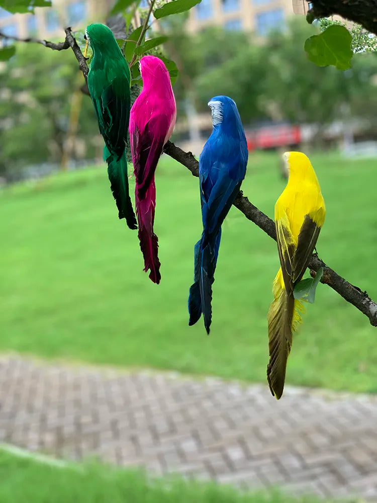 Vibrant Tropical Parrot Garden Decoration
