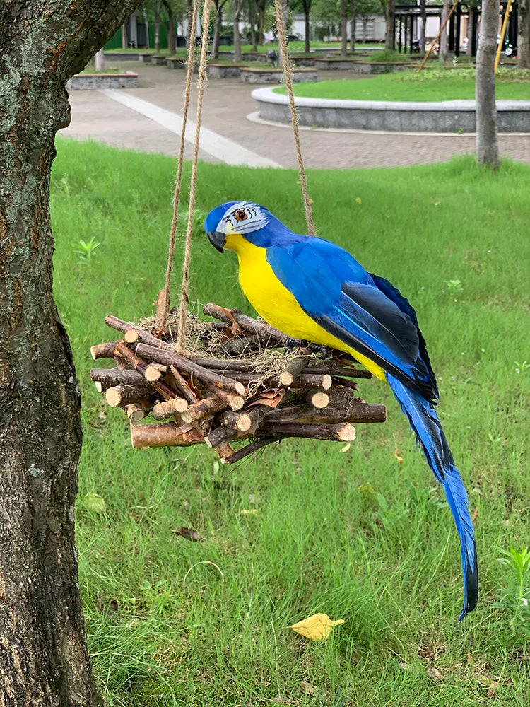 Vibrant Tropical Parrot Garden Decoration