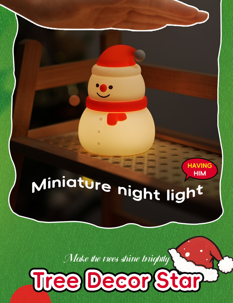 Snowman LED Night Light - Festive Holiday Decor