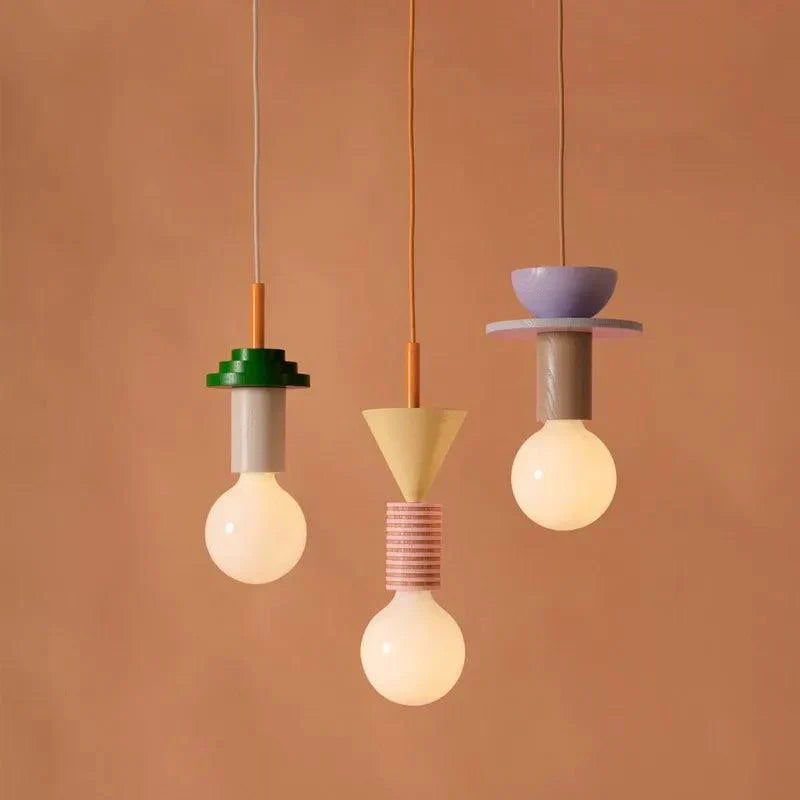 Geometric Memphis Chandelier - Designer Elegance