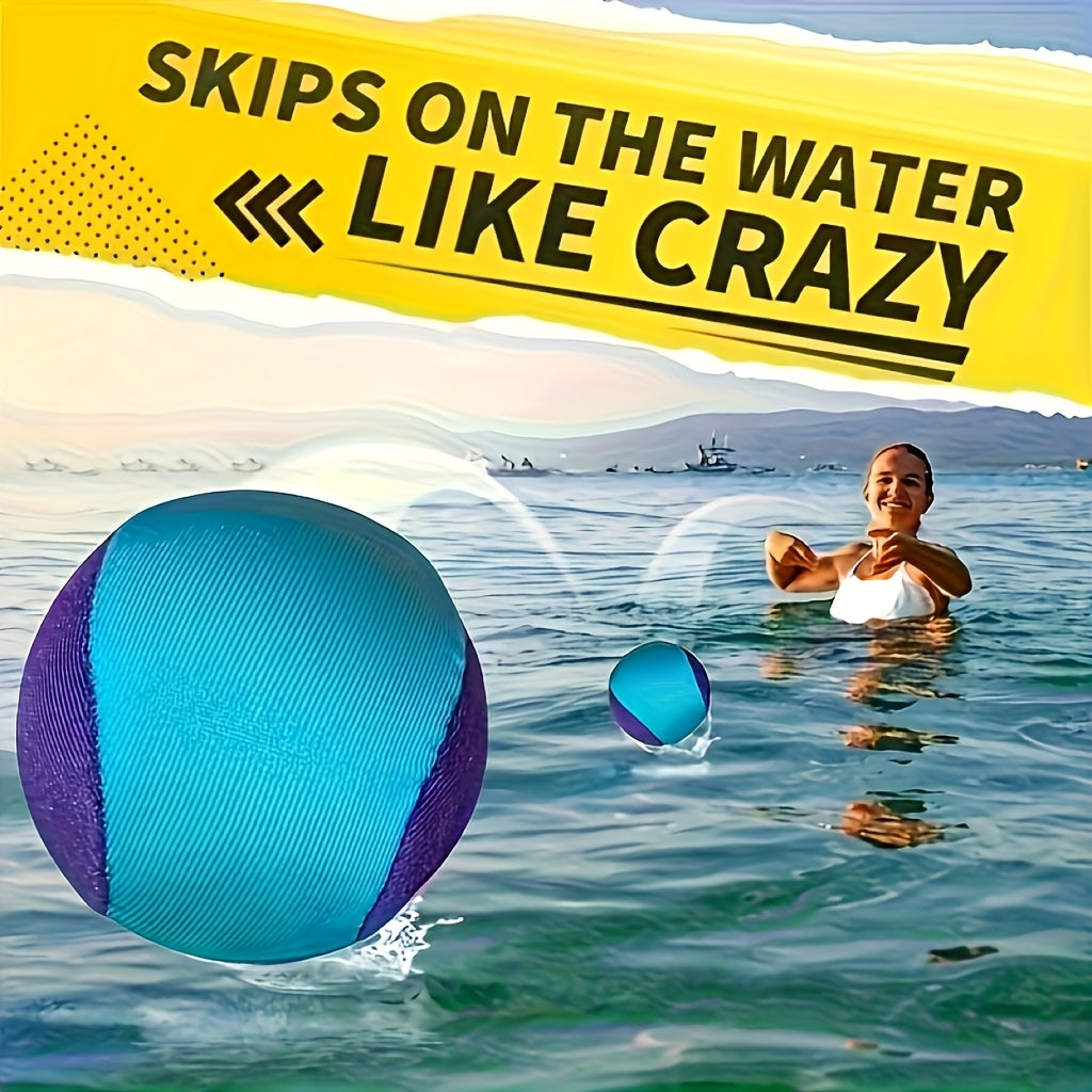 Water Skip Ball - Bouncing Silicone Pool and Beach Toy