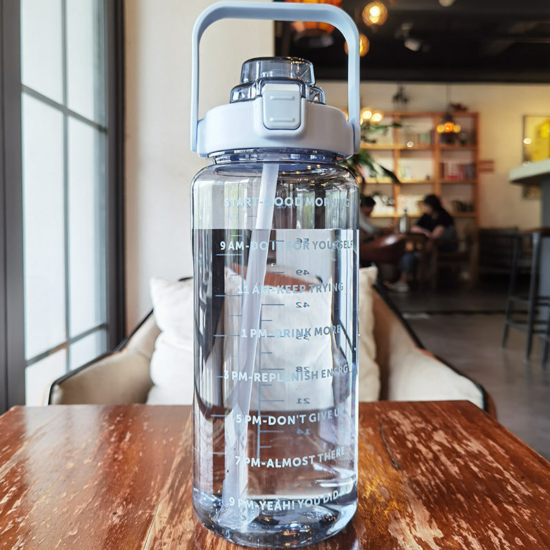 Large 67 oz Plastic Water Bottle - Japanese Design, Eco-Friendly, Solid Color