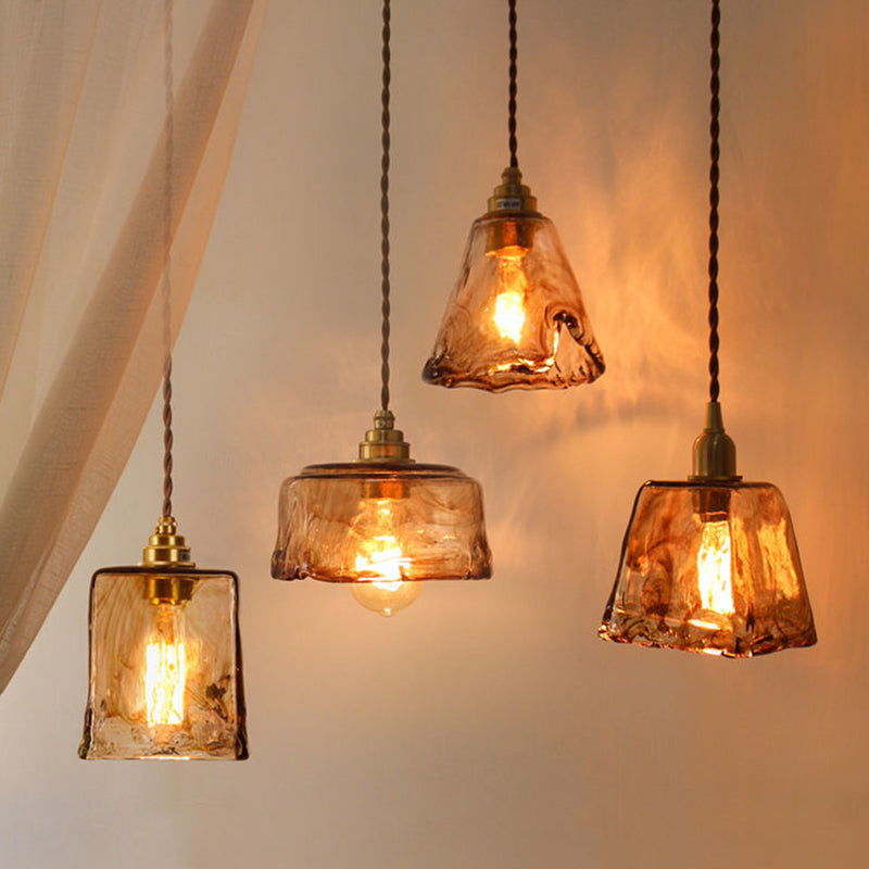 Black Oval Crystal Ceiling Light with Industrial Style