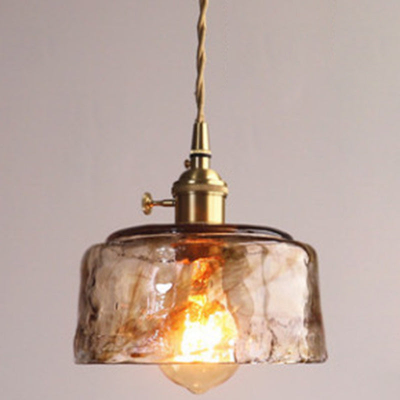 Black Oval Crystal Ceiling Light with Industrial Style