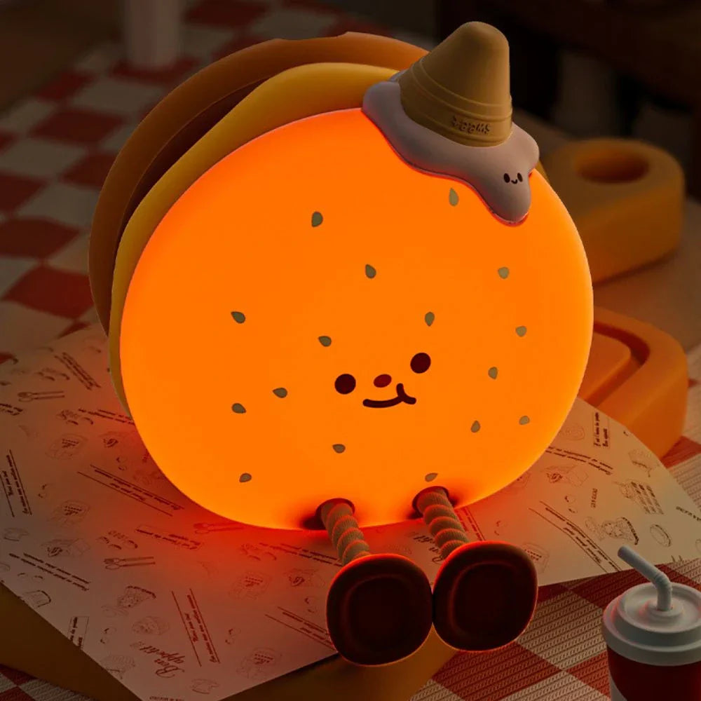 Rechargeable Soft Silicone Animal Night Light with Adjustable Brightness