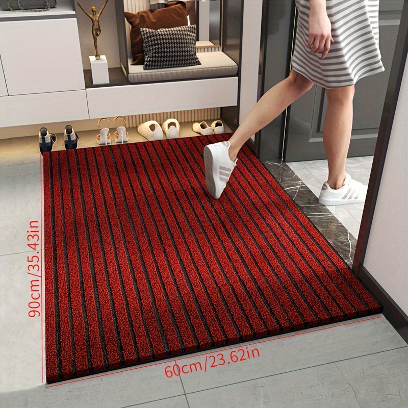 All-Weather Slip-Resistant Doormat – Stain and Fade Resistant Low Profile Mat for Indoor and Outdoor Use