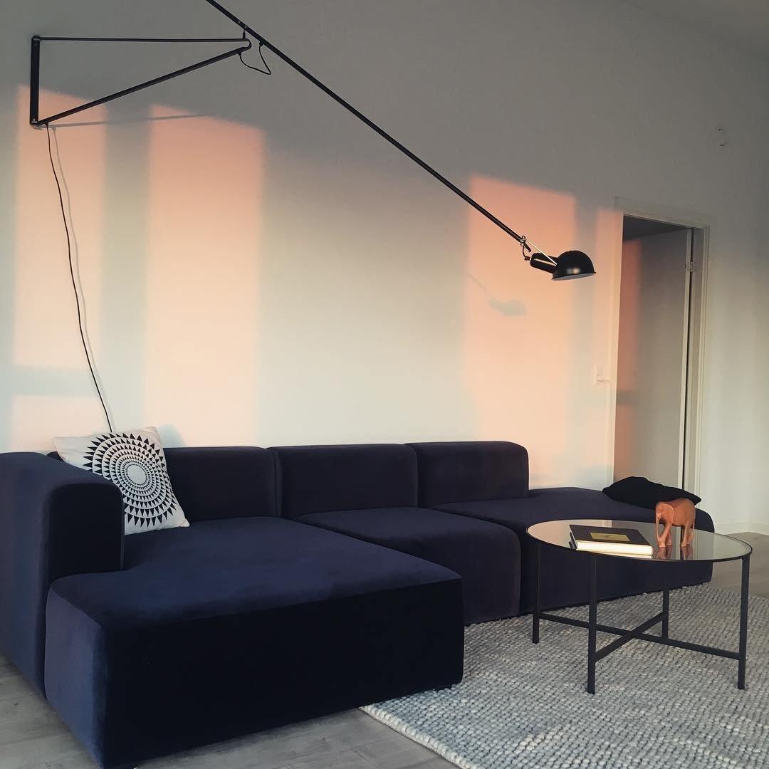 Adjustable Industrial Wall Lamp with Metal Shade