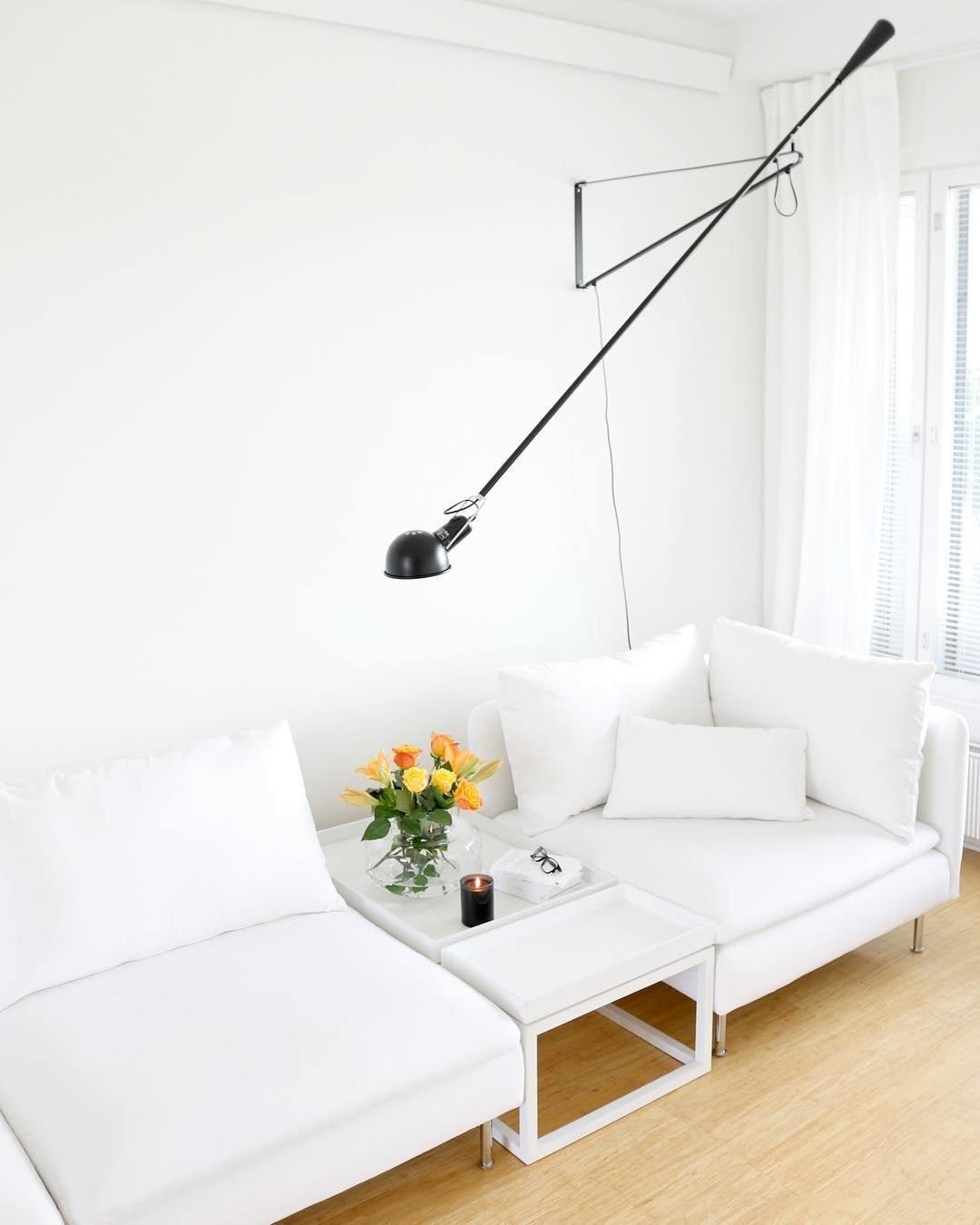 Adjustable Industrial Wall Lamp with Metal Shade