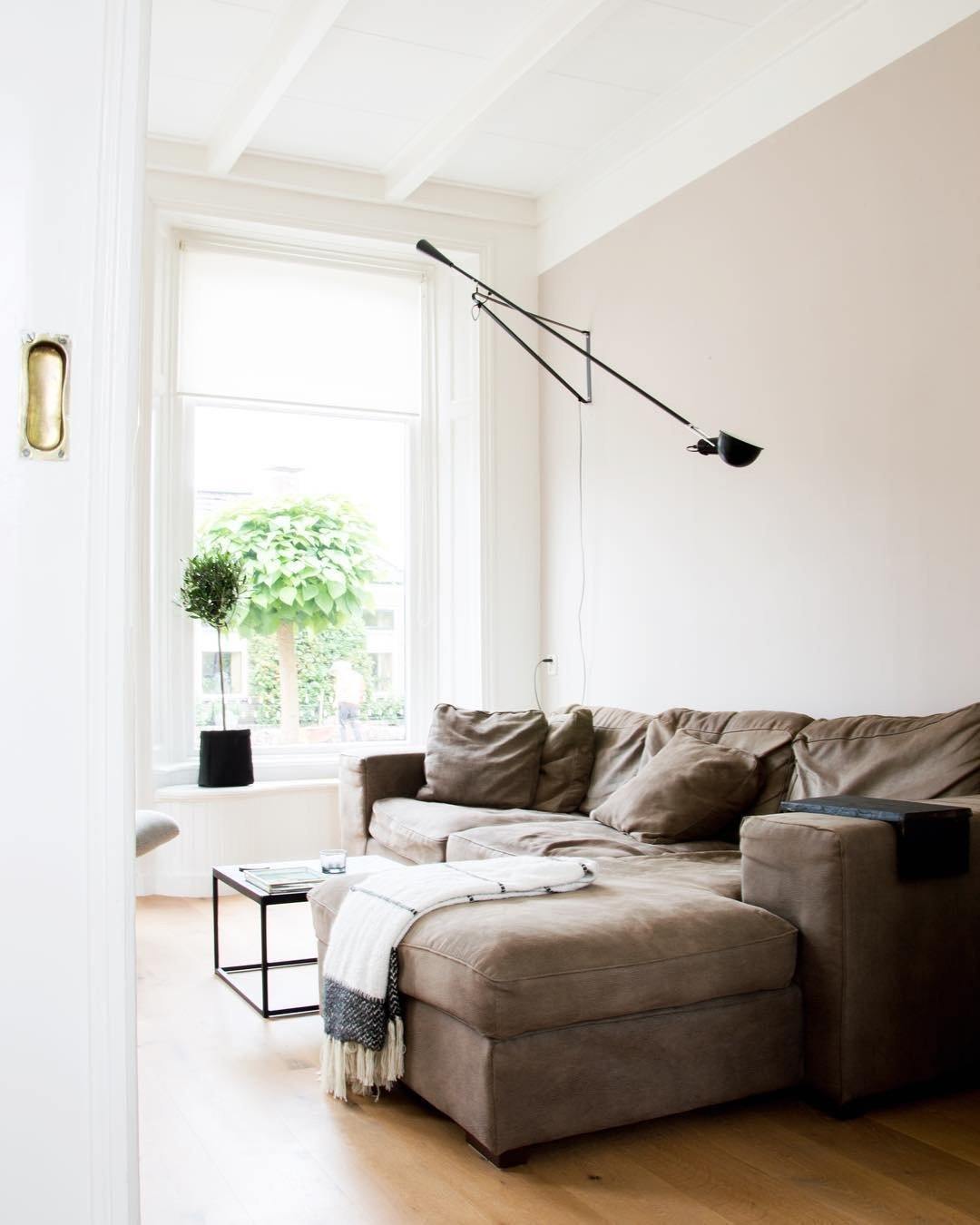 Adjustable Industrial Wall Lamp with Metal Shade