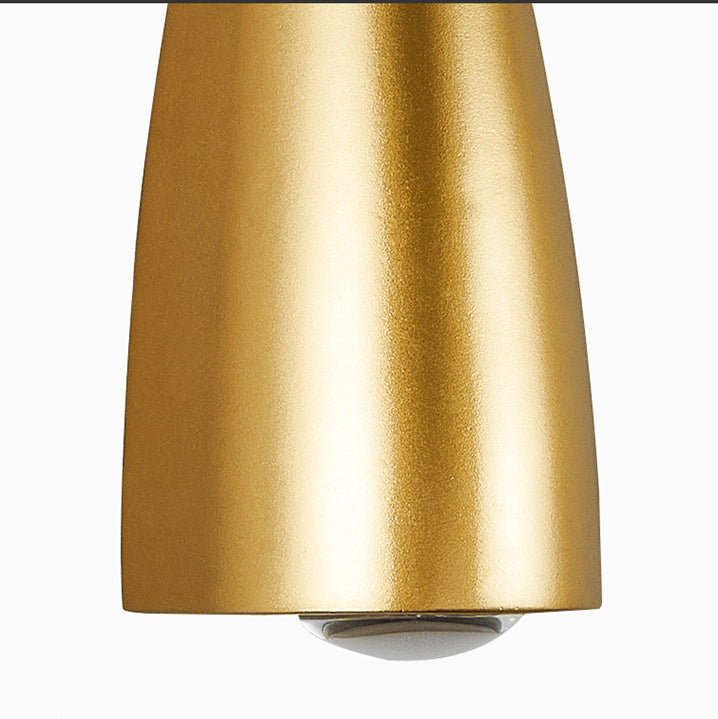 Modern 2-Light LED Wall Light in Gold, Black, or White