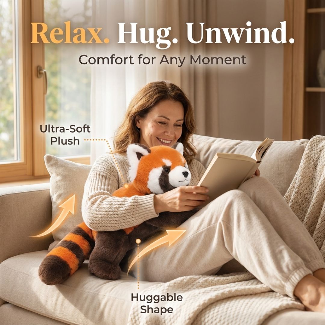 Long Plush Animal Cuddle Toy for Comfort and Relaxation