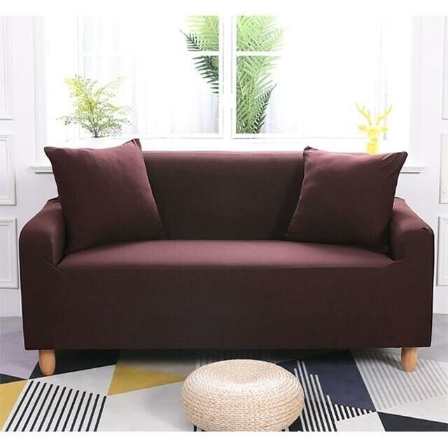 Stretchable Slipcover Sofa Protector in Plain Color