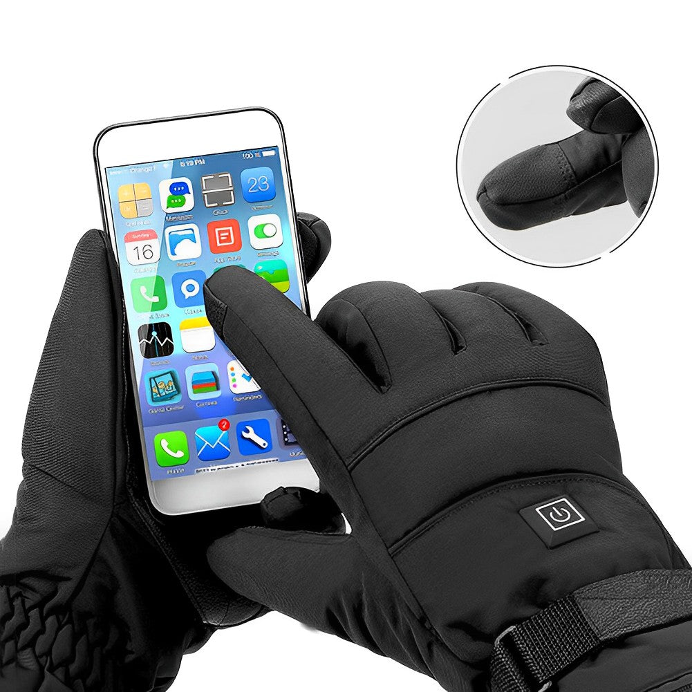 Electric Heated Gloves with 3 Heat Settings Waterproof Winter Hand Warmers