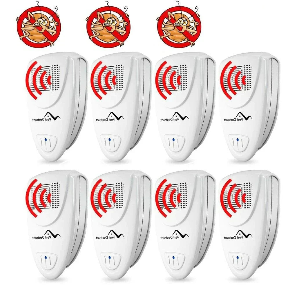Ultrasonic Bed Bug Repellent Device - Safe for Kids and Pets, Eliminates Infestations in 48 Hours