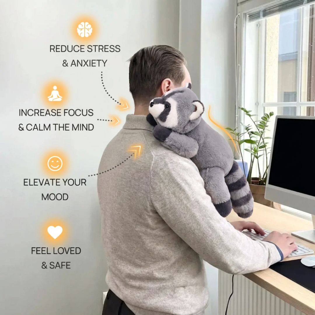 Long Plush Animal Cuddle Toy for Comfort and Relaxation