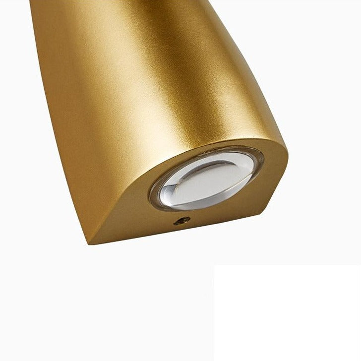 Modern 2-Light LED Wall Light in Gold, Black, or White