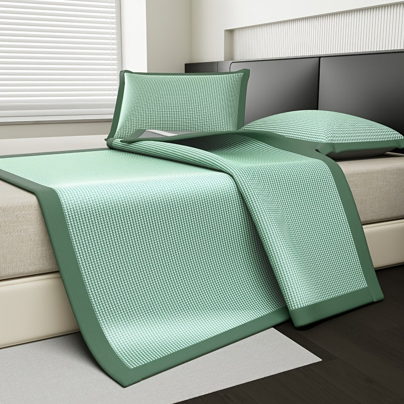 Cooling Ice Silk Mattress Protector with Pillowcases