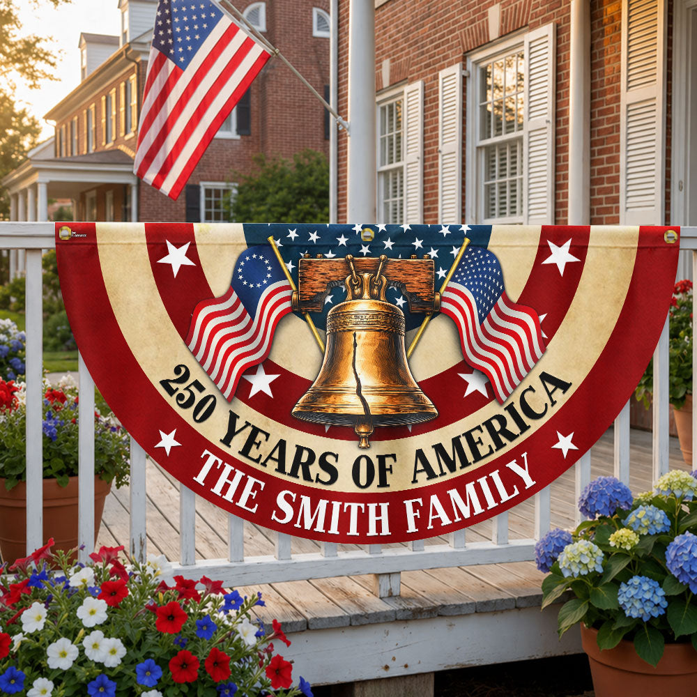 Personalized 250th Anniversary Betsy Ross Fan Flag