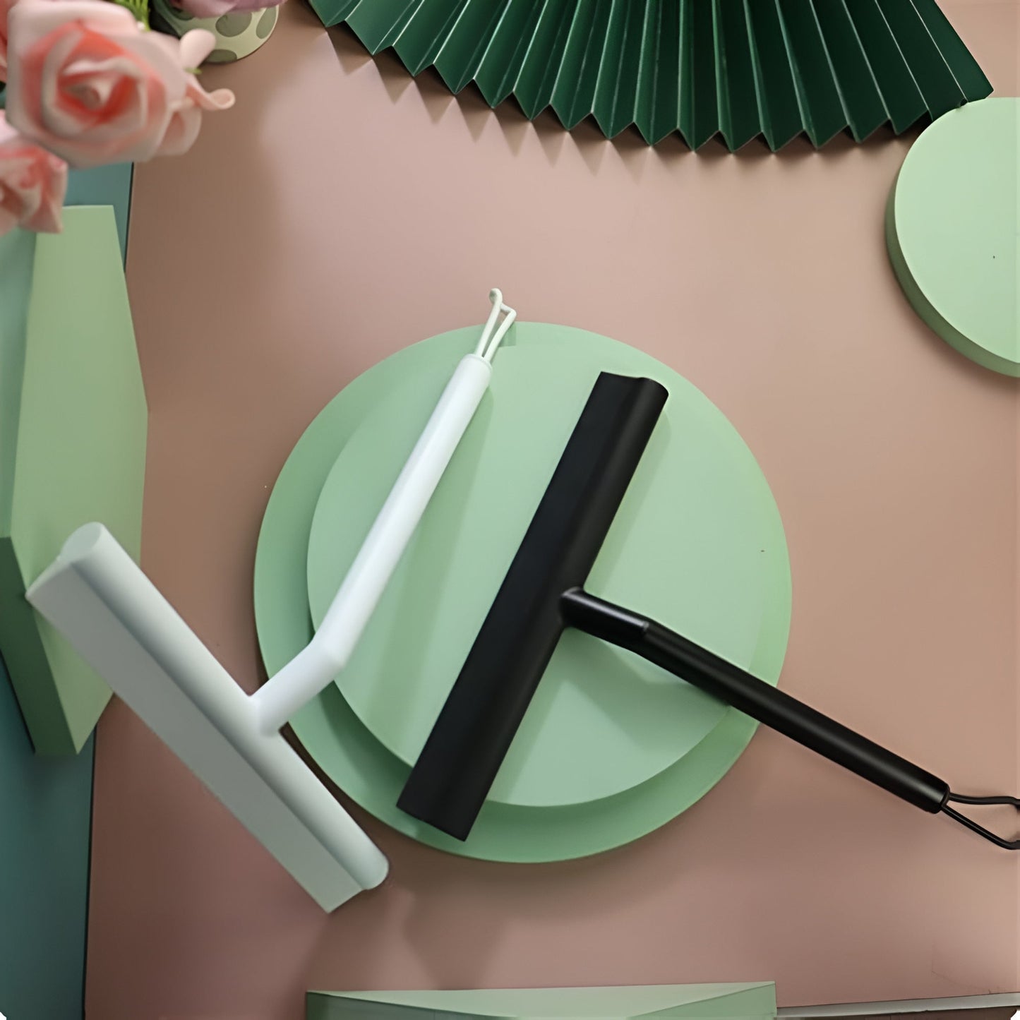 Sleek Silicone Shower Squeegee with Ergonomic Handle